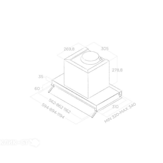 Вытяжка ELICA BOXIN IX/A/120 (PRF0097842B)