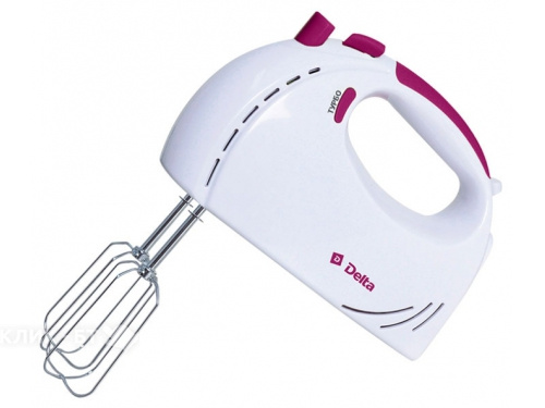 Миксер DELTA DL-5061 белый с сиреневым