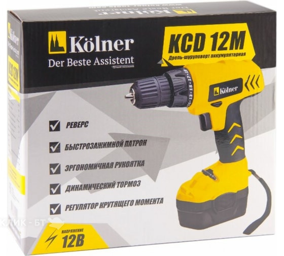 Дрель-шуруповерт KOLNER KCD 12 M