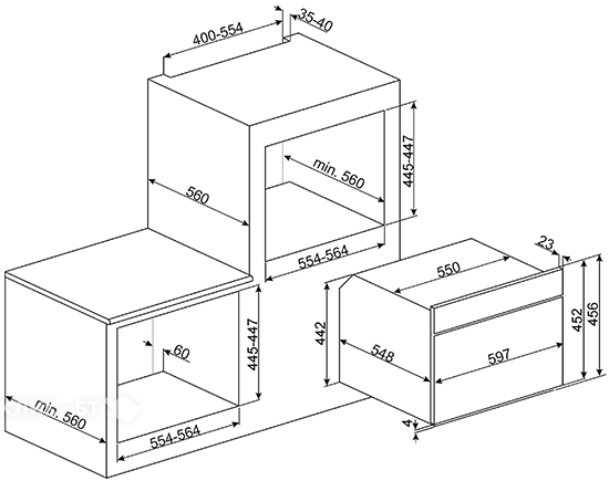 Духовой шкаф SMEG sf4920mcx