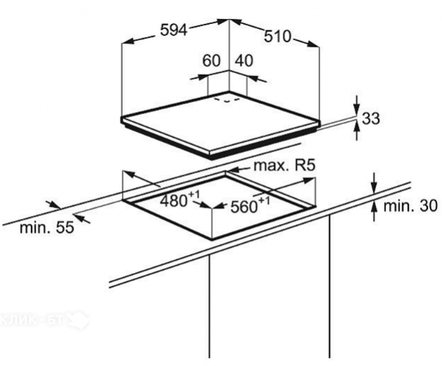 Варочная поверхность ELECTROLUX egg 96342 nx