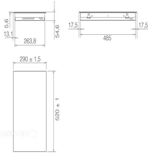 Варочная поверхность ELICA RATIO 302 PLUS BL (PRF0183865)