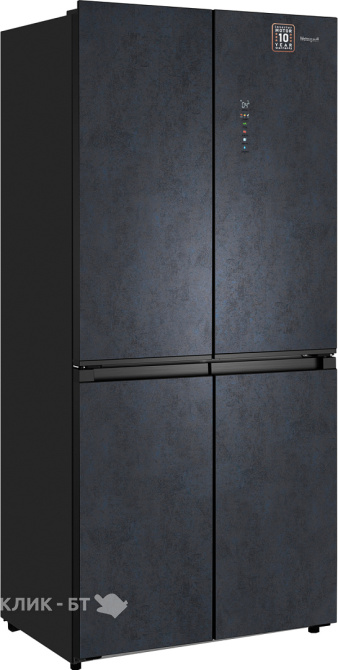 Холодильник WEISSGAUFF WCD 450 Rock Glass NoFrost Inverter