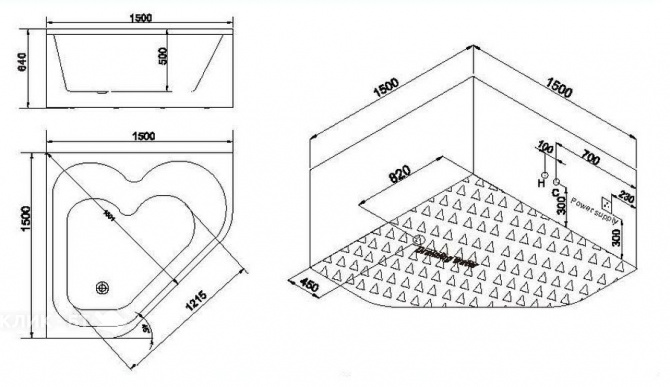 Гидромассажная ванна SSWW A2202 DGSP