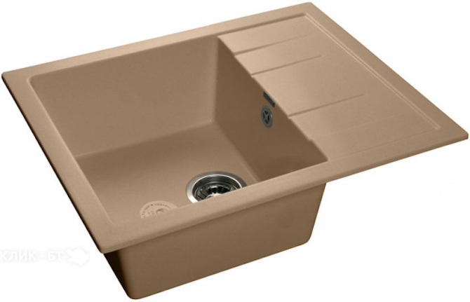 Кухонная мойка GRANFEST QUADRO GF-Q-650L топаз