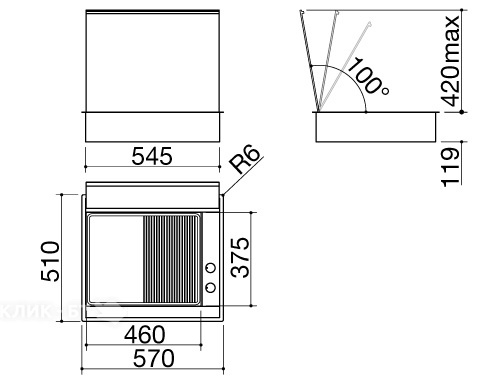 Варочная поверхность BARAZZA 1PLBCTK