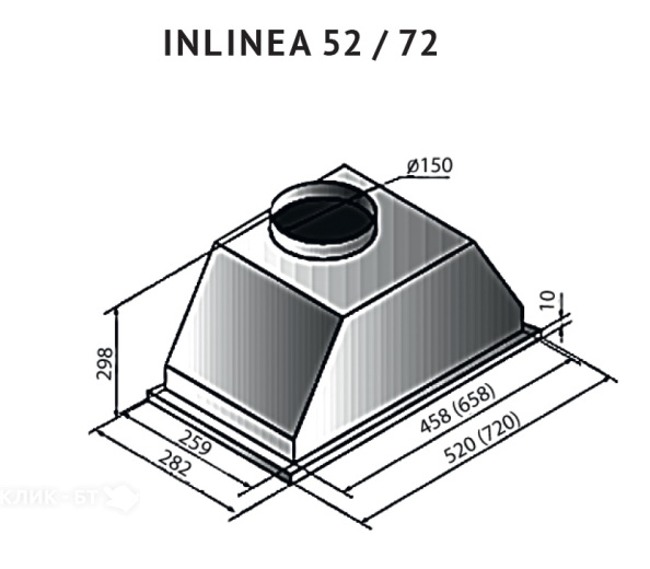 Вытяжка KUPPERSBERG INLINEA 52 White