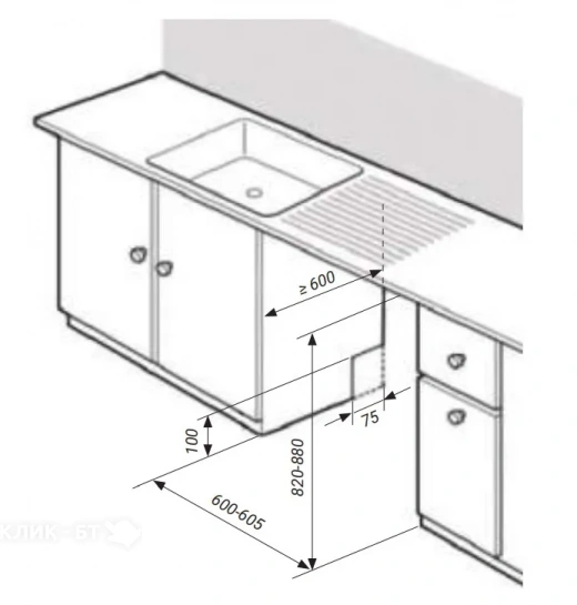 Посудомоечная машина HIBERG i-Q 6815 LB