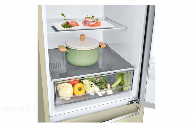Холодильник LG GA-B509SEKL бежевый