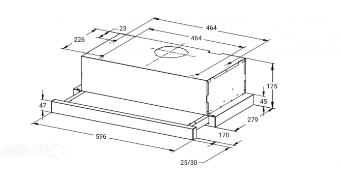 Вытяжка WEISSGAUFF TEL 600 Black Glass