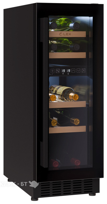 Винный шкаф LEX LWD3017BL dual zone