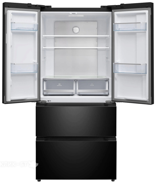 Холодильник MEFERI MFR83BLACK IX TOTAL NO FROST FRENCH DOOR COMFORT
