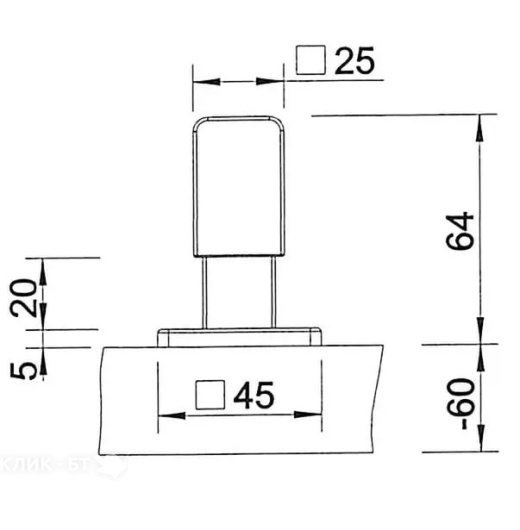 Ручка управления BLANCO 221901 levos хром