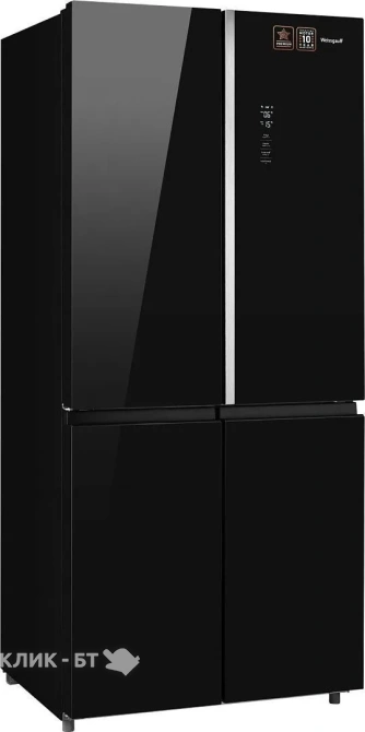Холодильник WEISSGAUFF WCD 590 NoFrost Inverter Premium EcoFresh Black Glass