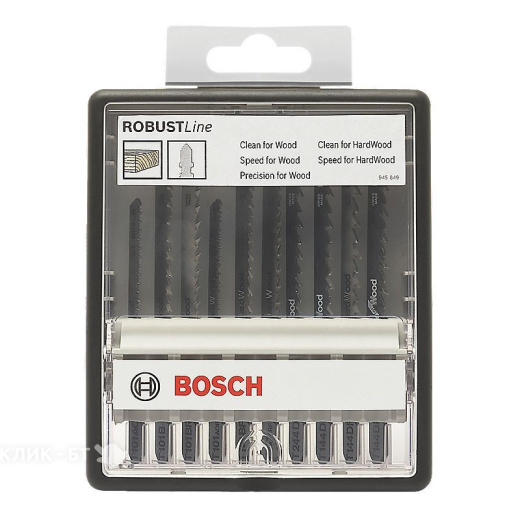 Набор 10 пилок BOSCH special  t-хвостовик robust line 2607010574