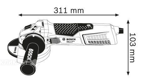 Шлифмашина BOSCH GWS 19-125 CIE Professional 060179P002