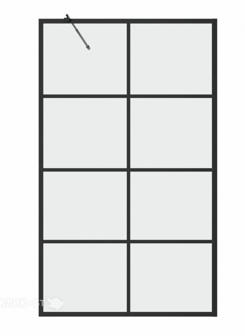 Шторка для ванны GROSSMAN GR-105/100 BLACK