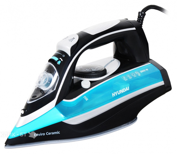 Утюг HYUNDAI H-SI01336 черный/голубой