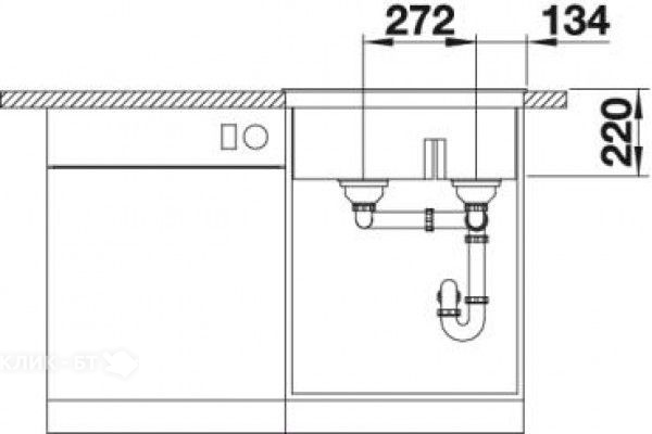 Кухонная мойка BLANCO 521698 BLANCO PLEON 6 Split кофе