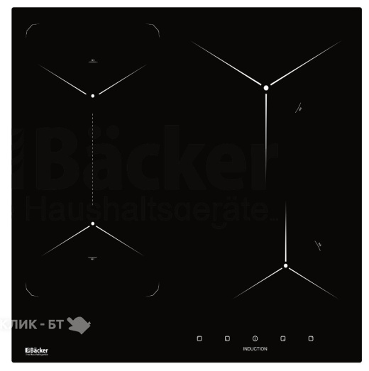 Варочная поверхность BACKER BIH604-1T-S5 Black