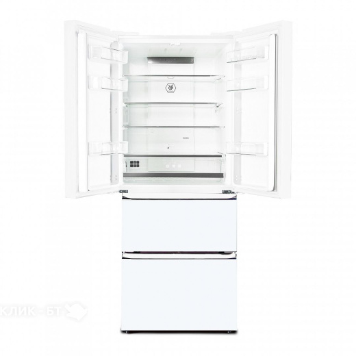 Холодильник TESLER RFD-361I WHITE GLASS