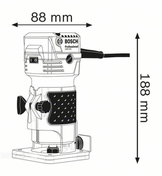 Фрезер BOSCH GKF 550 Professional