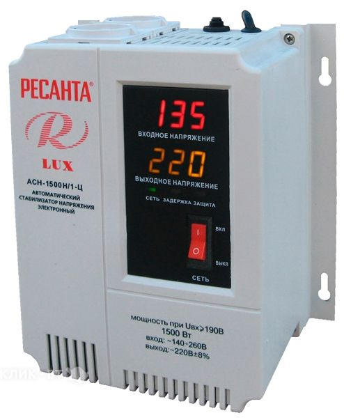 Стабилизатор напряжения РЕСАНТА ach-5000/1-эм