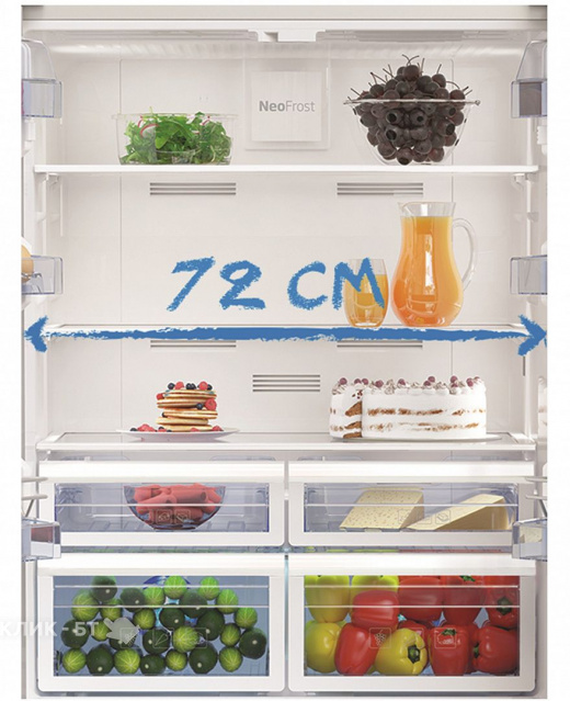 Холодильник Beko GNE 60521 X нержавеющая сталь