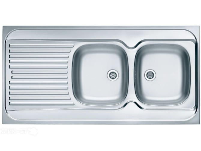 Кухонная мойка ALVEUS Classic 100 NAT-60 1200X600 правая (в комплекте с сифоном)