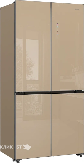 Холодильник WEISSGAUFF WCD 510 Built-in Inverter NoFrost Сhampagne Glass