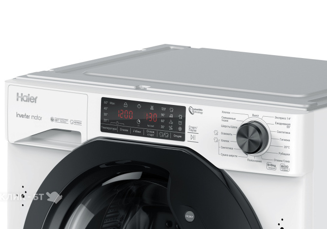 Стиральная машина HAIER HWDQ90B416FWB-RU