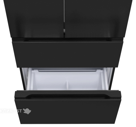 Холодильник MEFERI MFR83BLACK IX TOTAL NO FROST FRENCH DOOR COMFORT