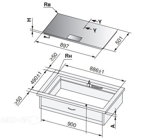 Варочная поверхность V-ZUG CookTop V6000 I906 FullFlex CTI6T-31134