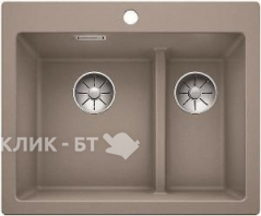 Кухонная мойка Blanco PLEON 6 Split серый беж (арт.521696)