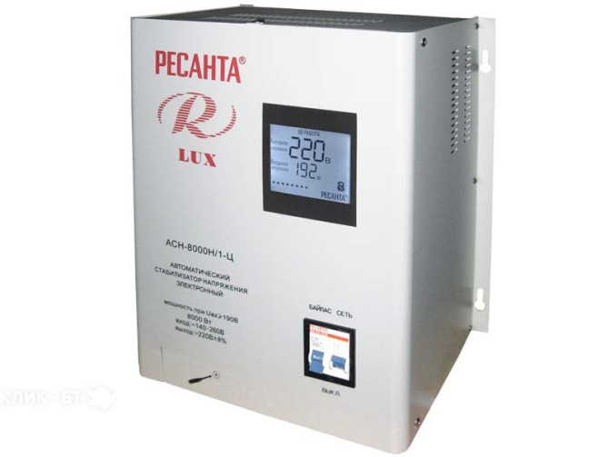 Стабилизатор напряжения РЕСАНТА асн 8000 н/1-ц