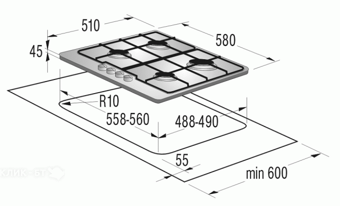 Варочная поверхность GORENJE g 6n40 bx