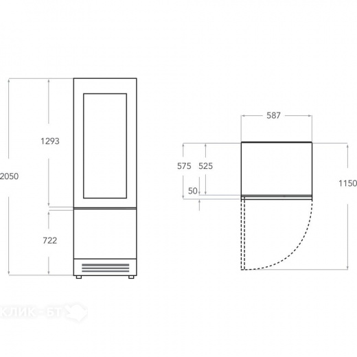 Винный шкаф KITCHENAID KCVWX 20600R