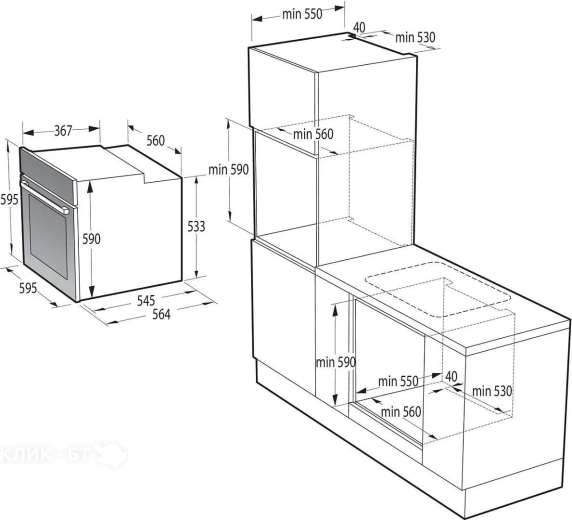 Духовой шкаф GORENJE BO6725E02NBG