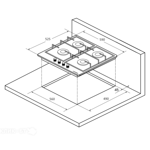 Варочная поверхность KUPPERSBERG FGC 63 W