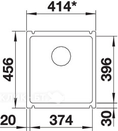 Кухонная мойка BLANCO Subline 375-U Ceramic PuraPlus глянцевый белый (523726)