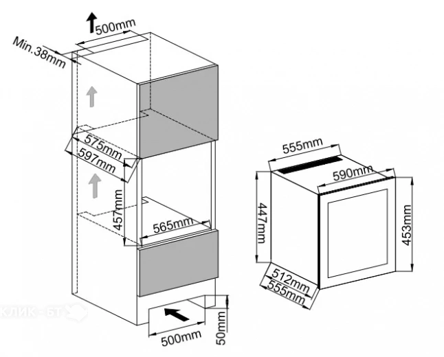 Винный шкаф MC WINE W24W