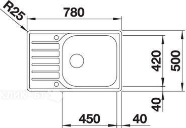 Кухонная мойка BLANCO lantos XL 6 S-IF Compact (523140)