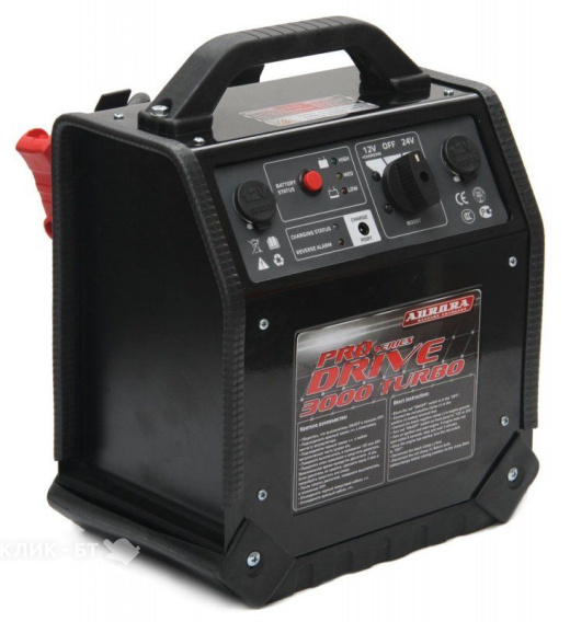 Пуско-зарядное устройство AURORA double drive 3000 turbo pro