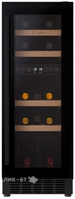 Винный шкаф LEX LWD3017BL dual zone
