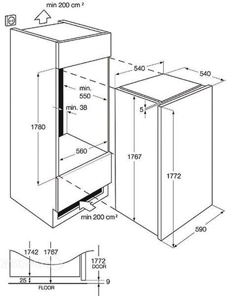 Винный шкаф ELECTROLUX erw 3313 aox