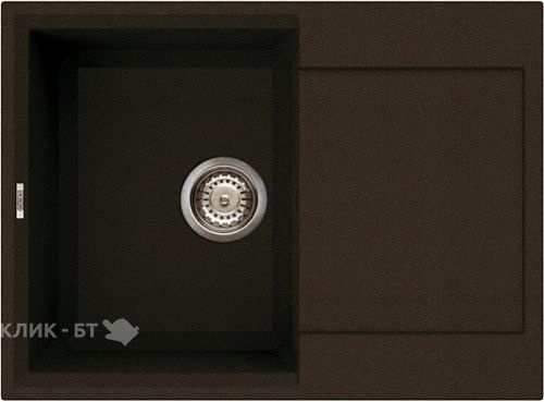 Кухонная мойка ELLECI EASY 135,680*500,metaltek (78) LMY13578