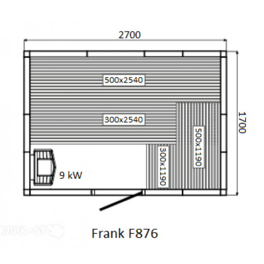 Финская сауна FRANK F876 КЕДР