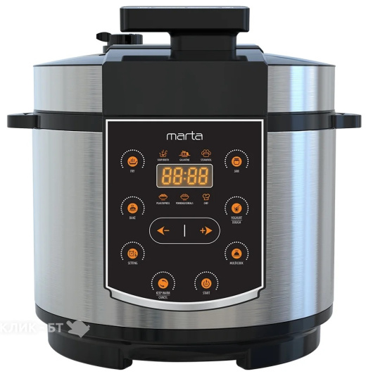 Мультиварка MARTA MT-4331 черный/сталь