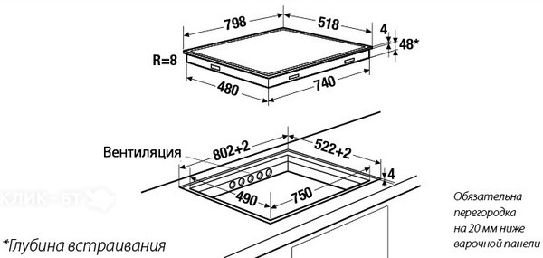 Варочная поверхность KUPPERSBUSCH ekif8842.1