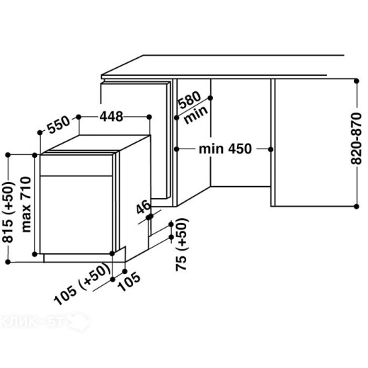 Посудомоечная машина WHIRLPOOL adgi 862 fd